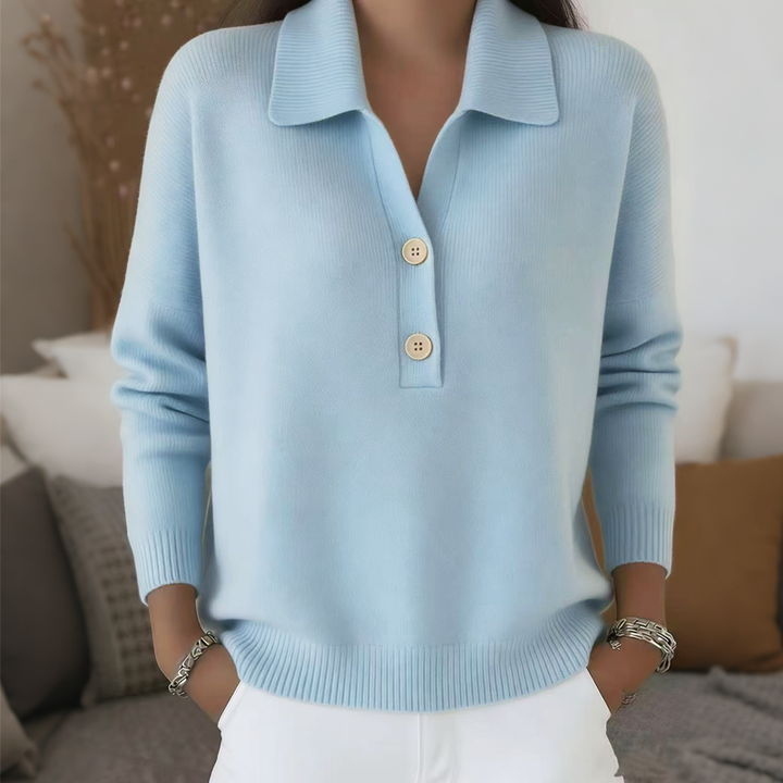 Marcellisse - Soft-Touch V-Neck Sweater