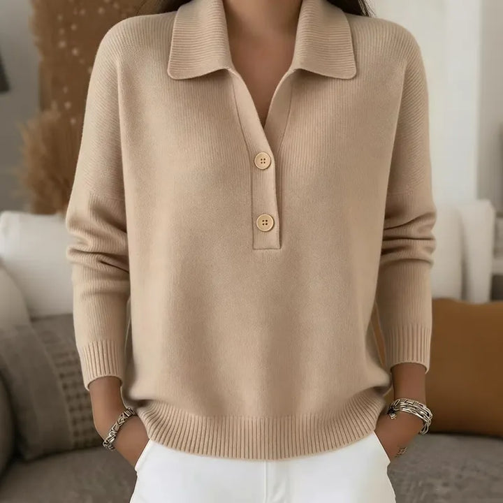 Marcellisse - Soft-Touch V-Neck Sweater