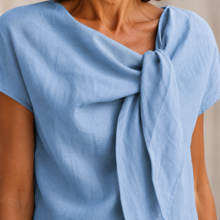 Elissara - Airy Bow-Neck Dress