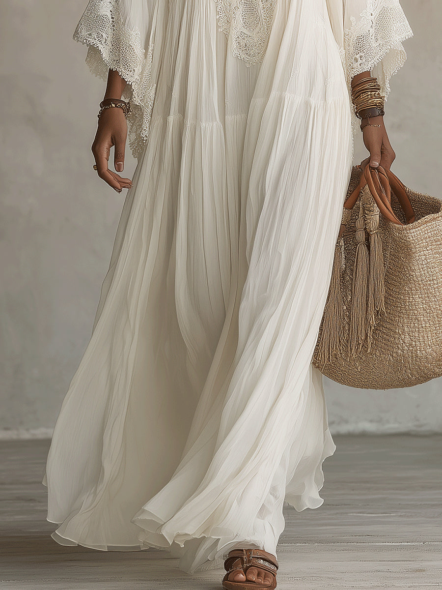 Euloria - Lightweight Pleated Summer Dress